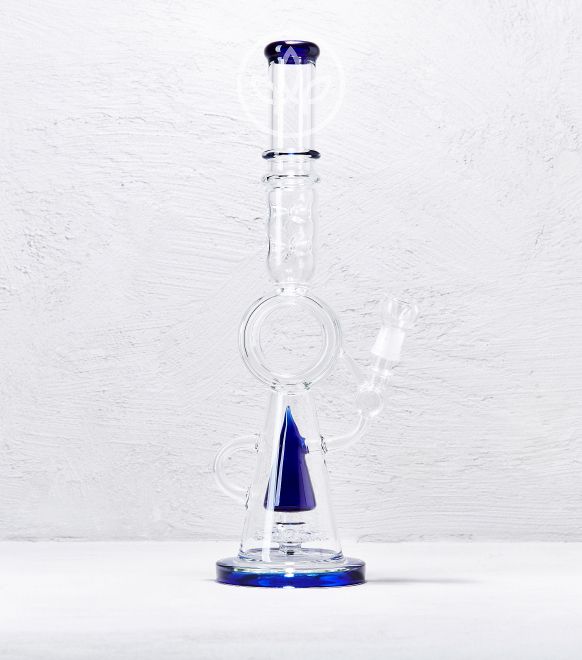 Glas Eis Percolator Bong Bullseye 45cm, Große Bongs