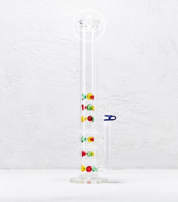 Große Glas Eis Honeycomb Bong 45cm