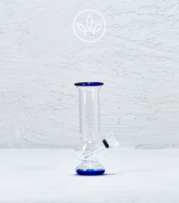 Mini Glasbong 12cm, Blau