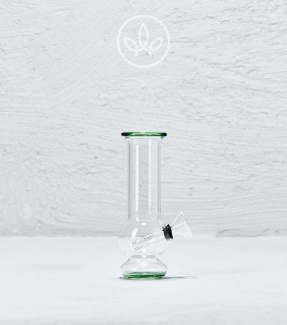 Mini Glasbong 12cm, Grün
