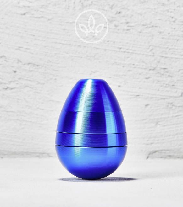 The Egg Grinder aus Aluminium 58mm, Blau