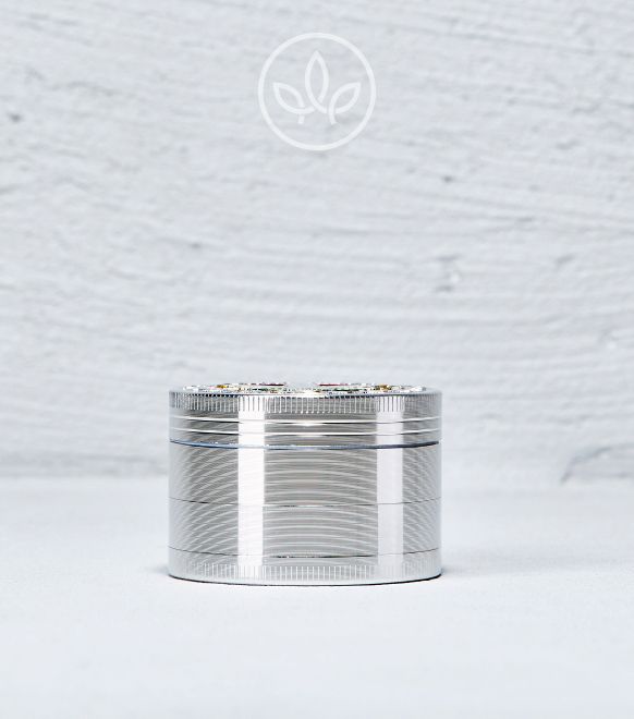 Metal Grinder Weed 52mm 4-teilig, Silber