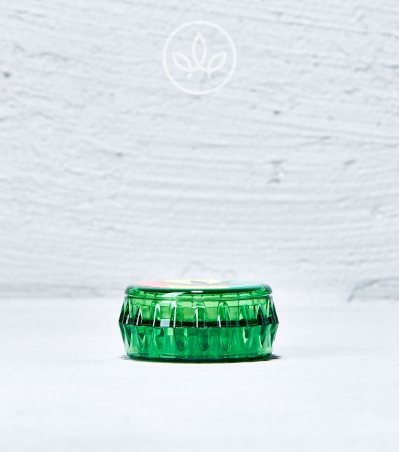 Plastik Grinder Weed 48mm 3-teilig, Grün | Motiv 1