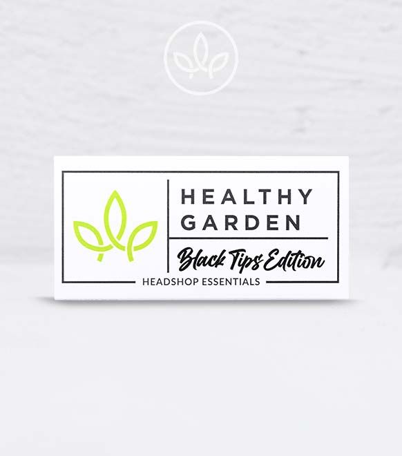 Papier und Tips gefärbt Kingsize, Black & White