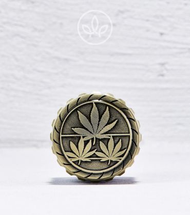 Metall Grinder mit Cannabis Gravur 45mm 4-teilig