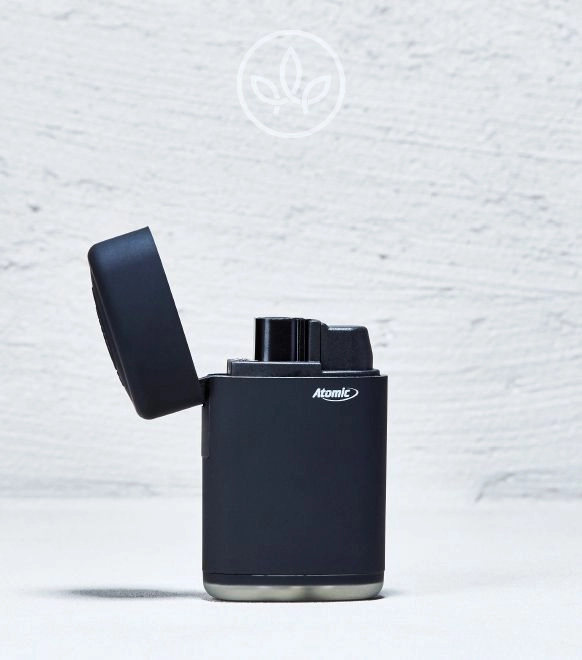 Bongfeuerzeug 1 Flamme, Schwarz