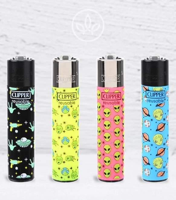 Clipper-Feuerzeug External Neighbours, komplette Motivreihe