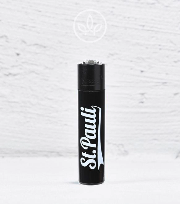 Clipper-Feuerzeug HH St. Pauli Swoosh, schwarz