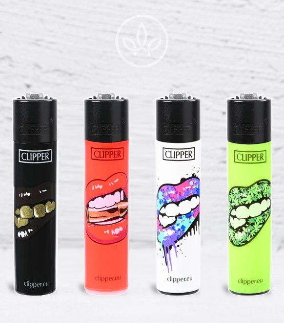 Clipper-Feuerzeug Lips, komplette Motivreihe