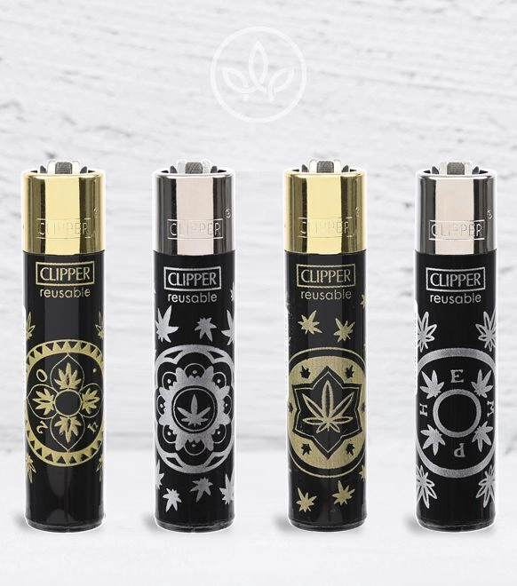 Clipper-Feuerzeug ,komplette Motivreihe Money Hemp