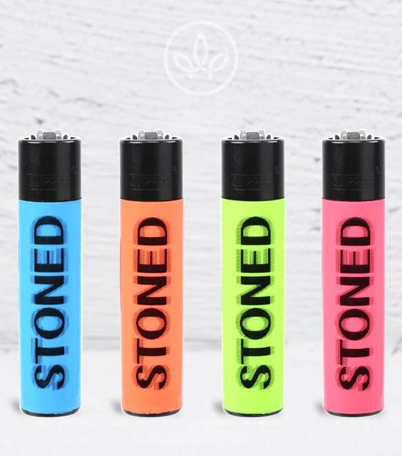 Clipper-Feuerzeug Stoned Blurry Flou, komplette Motivreihe