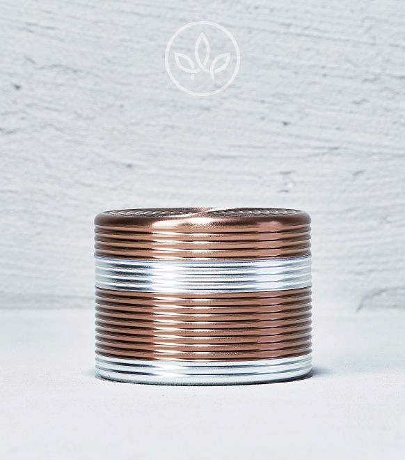 Metal Grinder Riffel 63mm 4-teilig, Braun