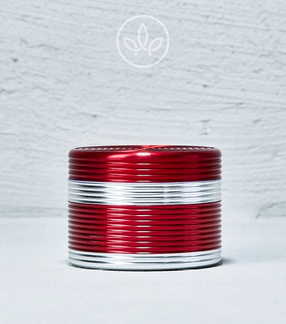 Metal Grinder Riffel 63mm 4-teilig, Rot