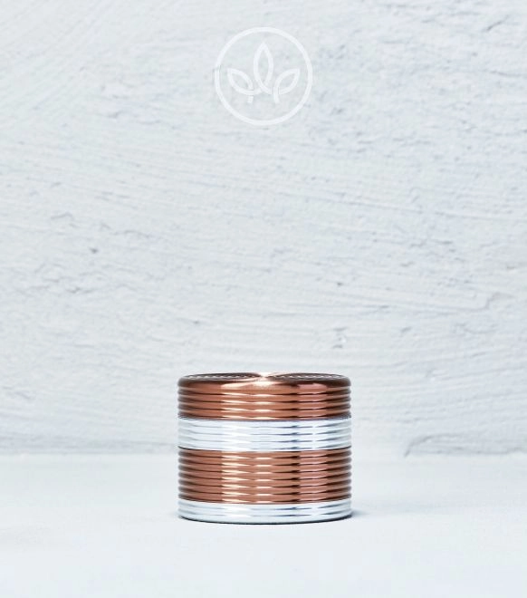 Metal Grinder Riffel 55mm 4-teilig, Braun