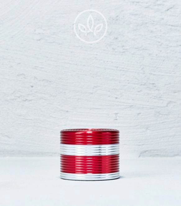 Metal Grinder Riffel 55mm 4-teilig, Rot