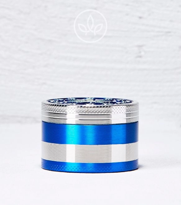 Metal Grinder Weed 52mm 4-teilig, Blau