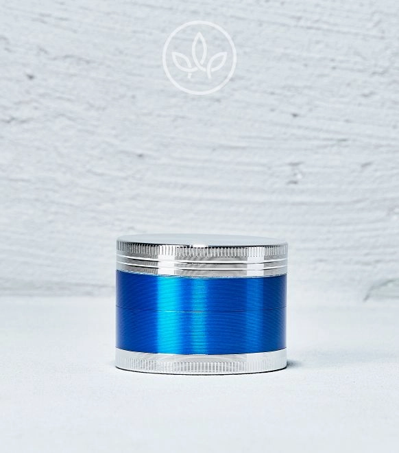 Metal Grinder Bicolor 50mm 4-teilig, Blau