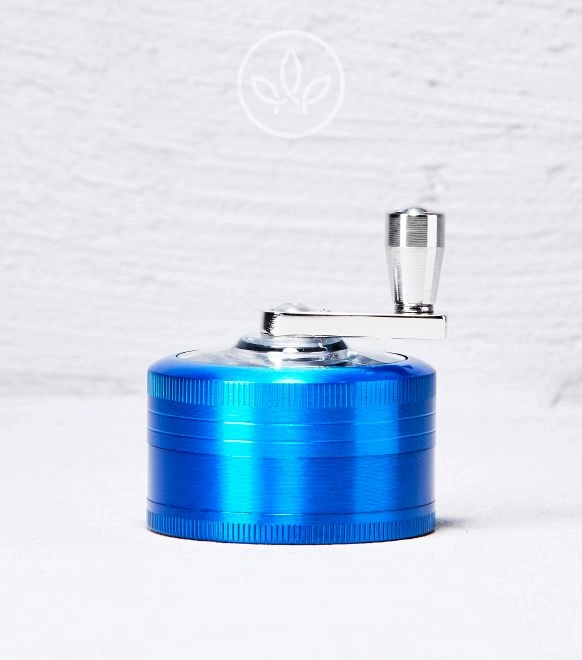 Metal Grinder Kurbel 52mm 3-teilig, Blau
