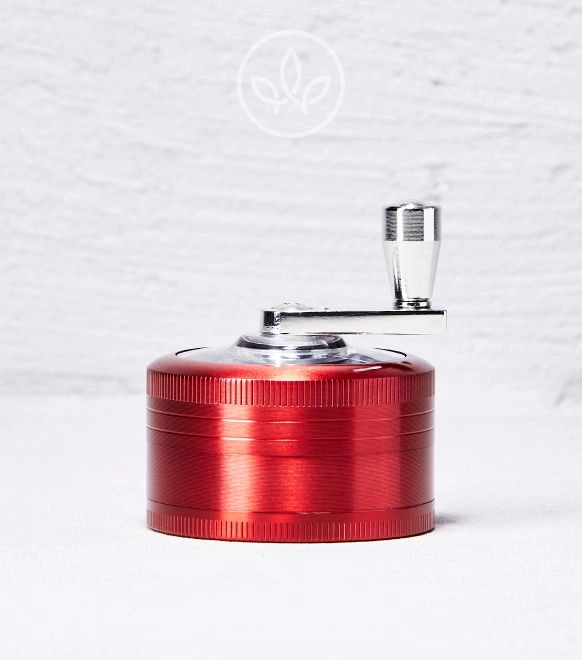 Metal Grinder Kurbel 52mm 3-teilig, Rot