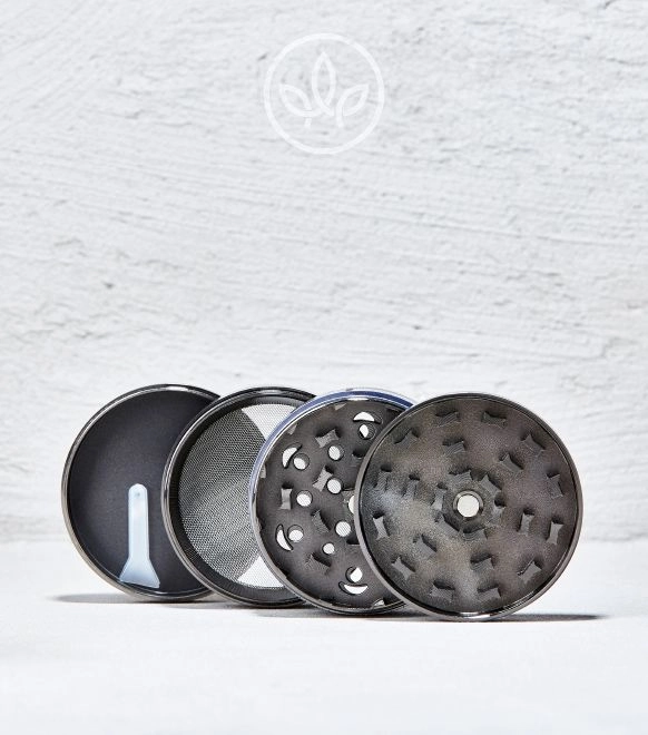Metal Grinder 60mm 4-teilig, Grau