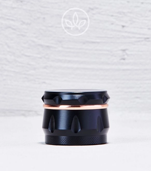 Metall Grinder mit farbigem Ring 43mm 4-teilig, Gold