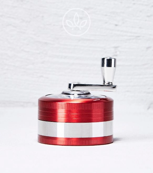 Metal Grinder Kurbel 60mm 3-teilig, Rot