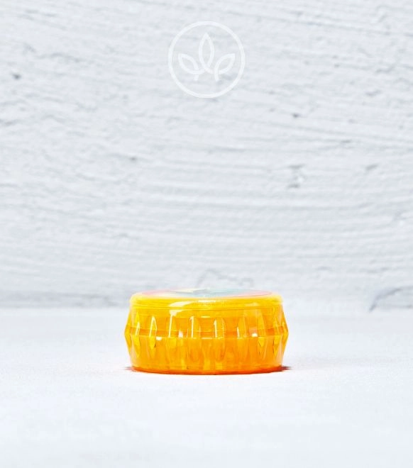 Plastik Grinder Weed 48mm 3-teilig, Orange | Motiv 1