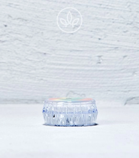 Plastik Grinder Weed 48mm 3-teilig, Transparent | Motiv 1