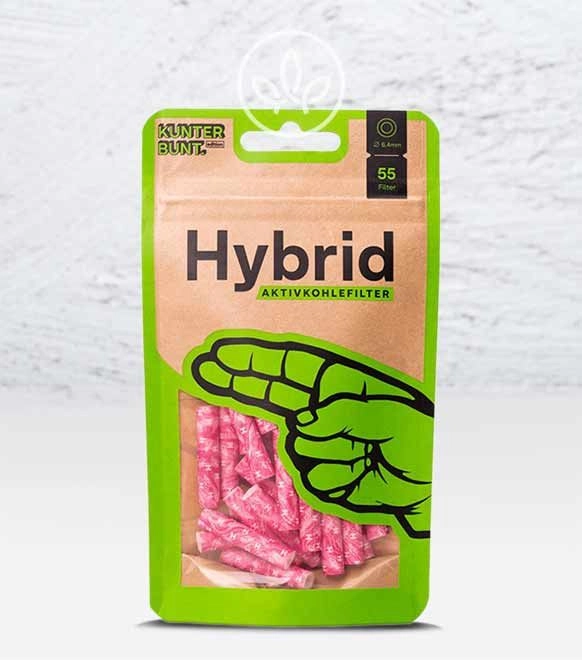 Pinke Aktivkohlefilter aus Zellulose 55 Stück