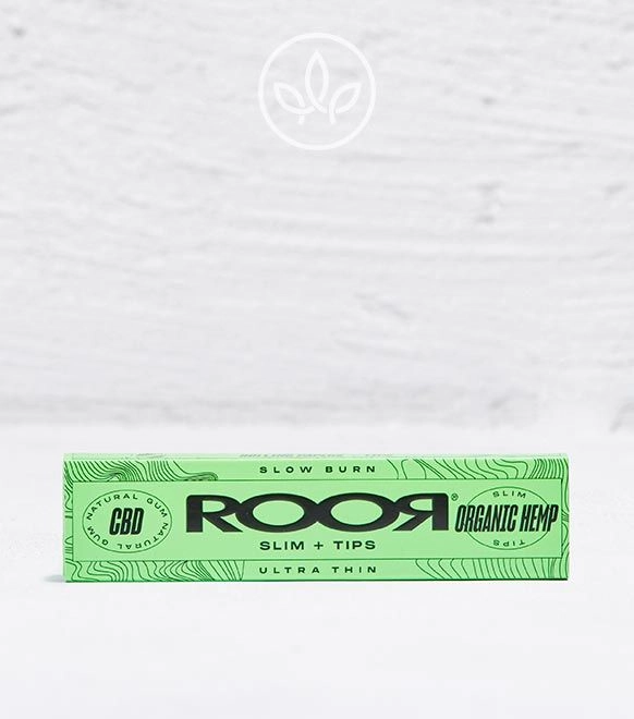 Organic Hemp King Size Slim Longpapers mit CBD & Tips