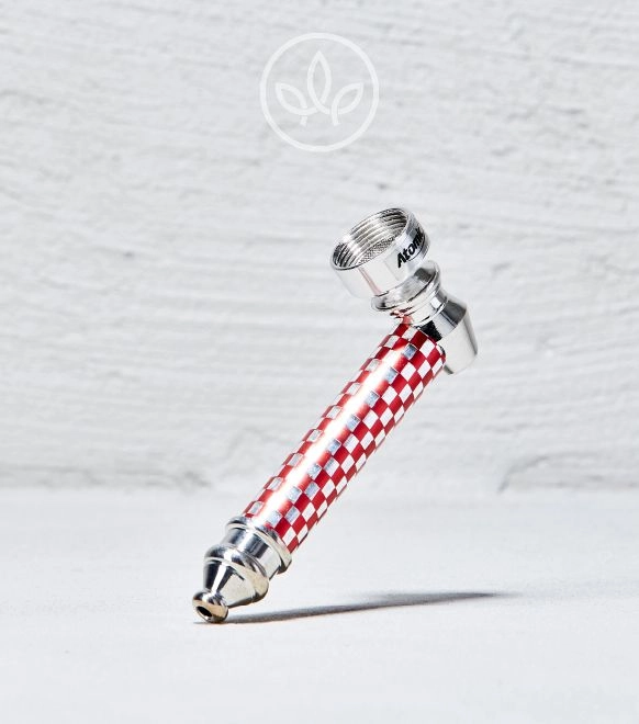 Aluminiumpfeife verziert, Rot