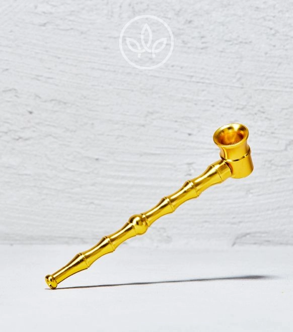 Aluminiumpfeife Bambuslook, Gelb