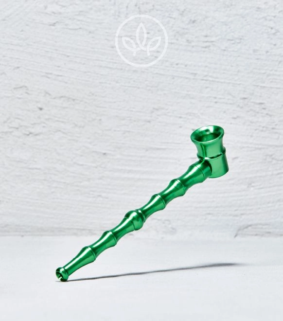 Aluminiumpfeife Bambuslook, Grün