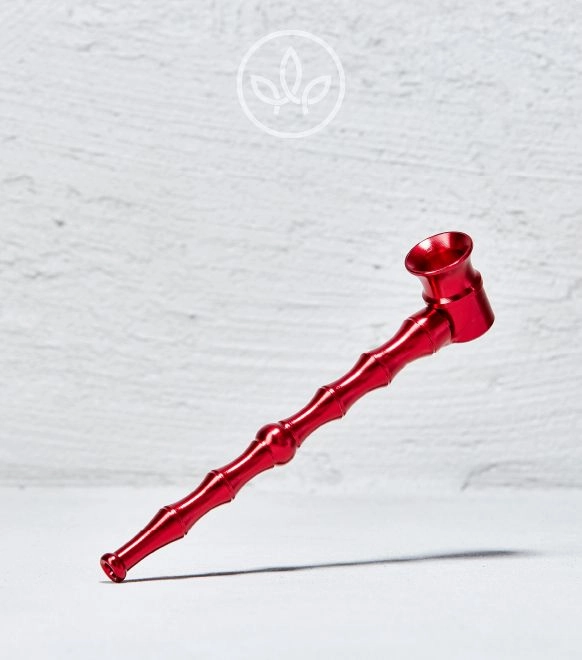 Aluminiumpfeife Bambuslook, Rot