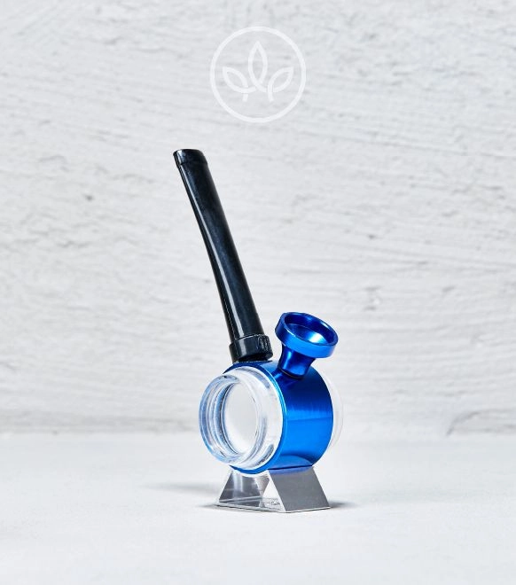 Plastikpfeife mit Standfuß, Blau