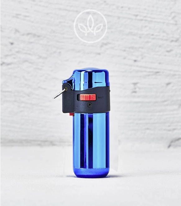 Survival 1er Jet Feuerzeug Chrom, Blau