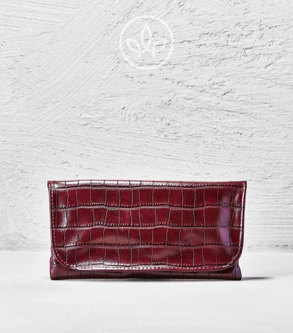 Tabak-Beutel XL Croco, Rot