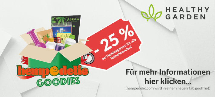 Healthygarden Hempedelic Gewinnspiel